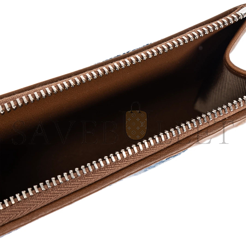 GUCCI GG EMBLEM ZIP CARD CASE 821804 (13*8.5*3cm)